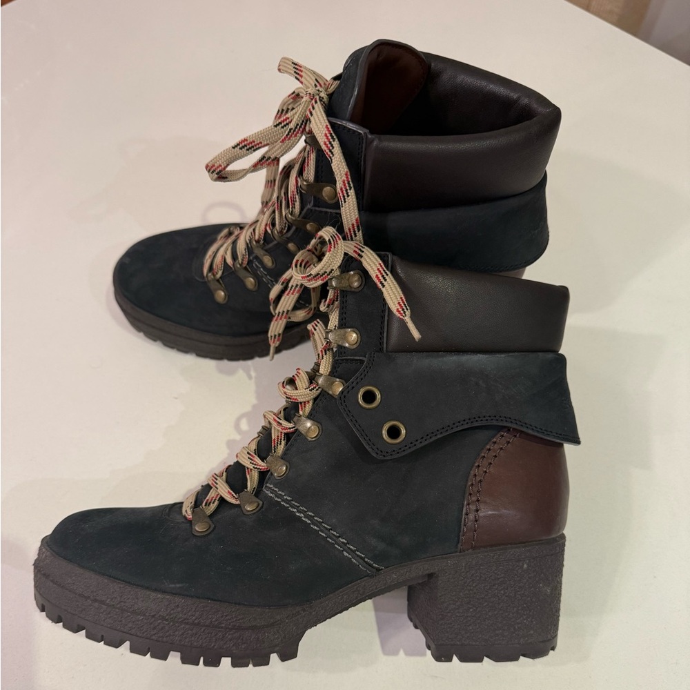 See by Chloe lug sole lace up boot